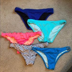 Bundle of 5 VS bikini bottoms